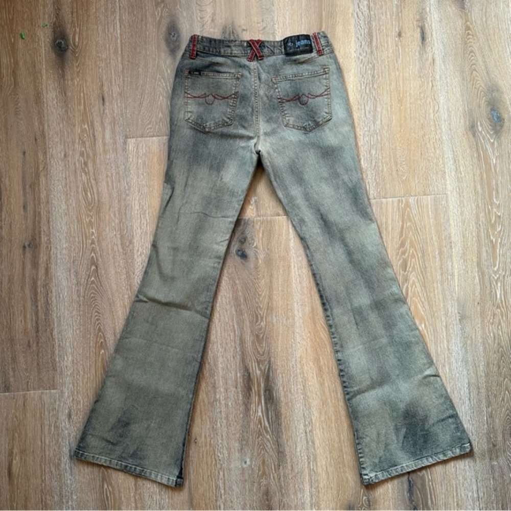 Vintage 90's UB Jeans Low Rise Stretch Denim Flare Jeans - Size 29 - Picture 7 of 11